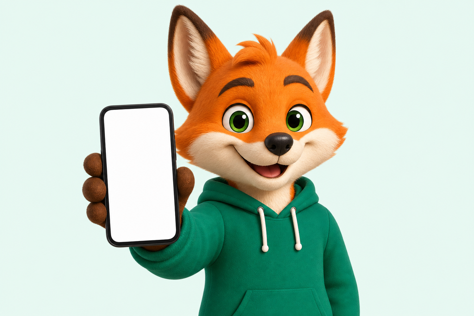 Fox, mascotte de rachat-telephone.com